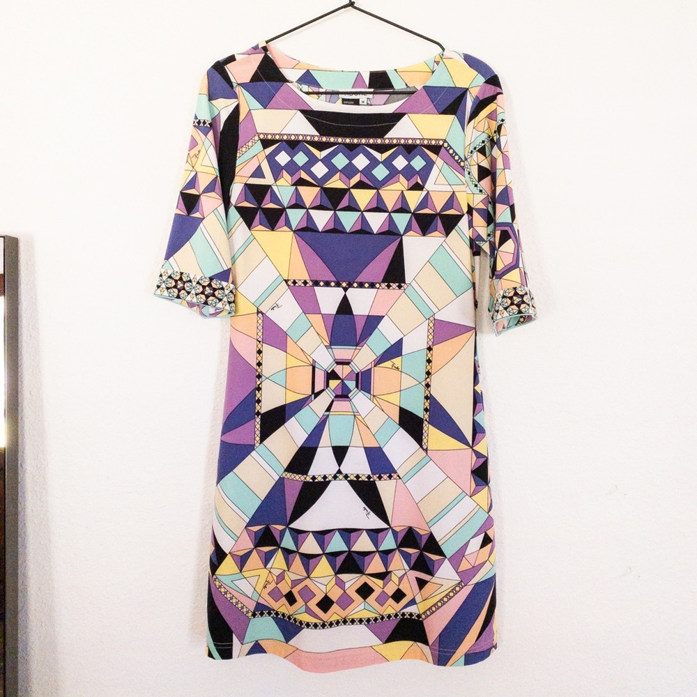NWOT ADORE pattern quarter sleeve dress